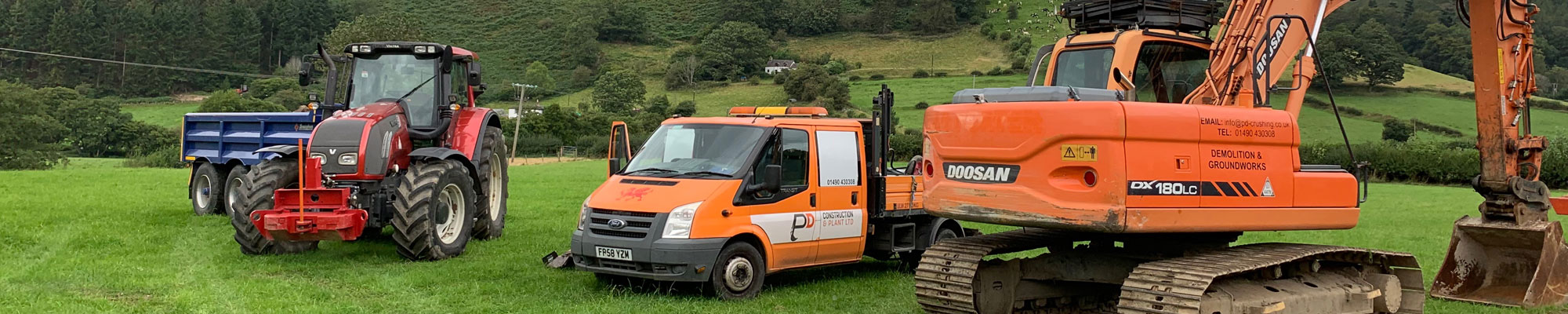 Groundworks equipment in North Wales